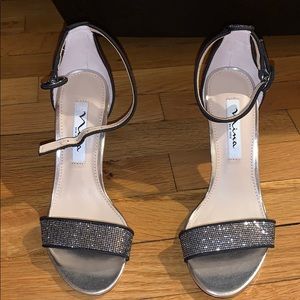 Nina Footwear Sequinced Block Heels